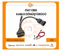 FİAT 3 Pin OBD Kablo Dönüştürücü için detaylı bilgi göster FİAT 3 Pin OBD Kablo Dönüştürücü resmi