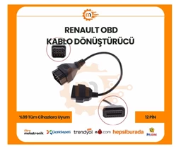 12 Pin Renault OBD Kablo Dönüştürücü için detaylı bilgi göster 12 Pin Renault OBD Kablo Dönüştürücü resmi