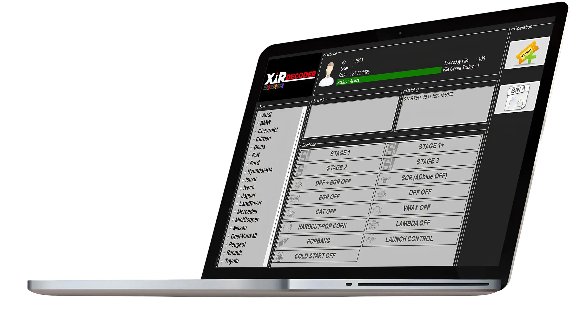 Xir Decoder Interface