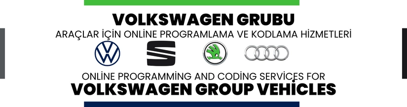 Volkswagen Grubu Araçlar İçin Online Programlama ve Kodlama Hizmetleri