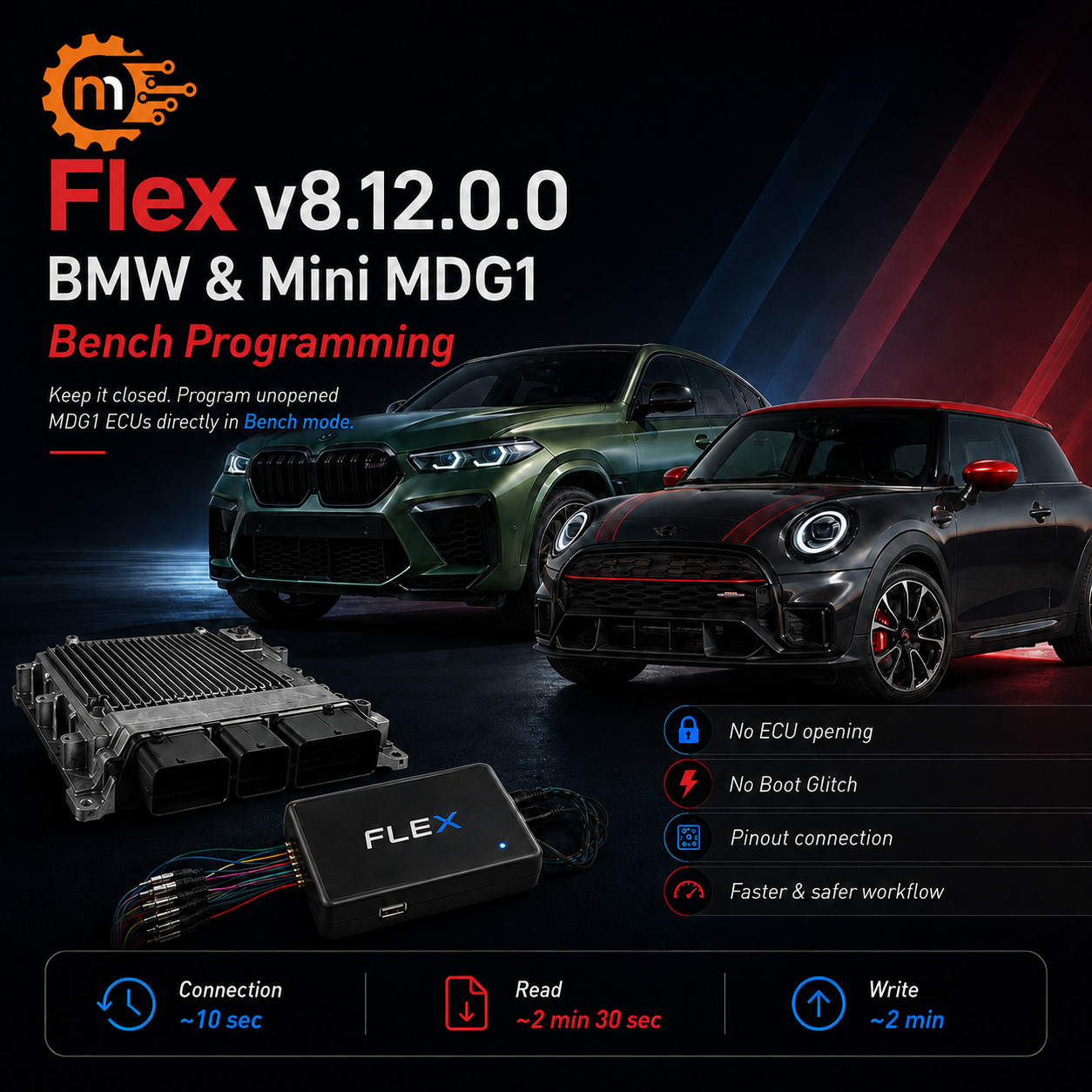 Flex v8.12.0.0: BMW ve Mini Bosch MDG1 Artık Bench'te | Nitro Bilişim