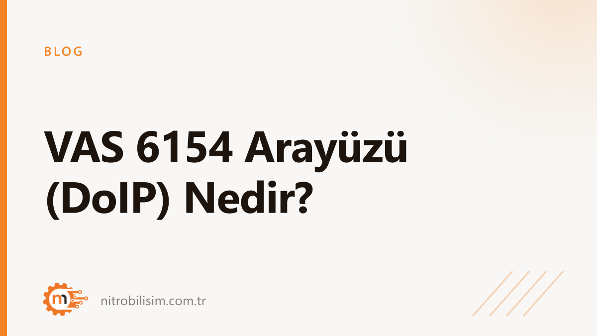 VAS 6154 Arayüzü (DoIP) Nedir?