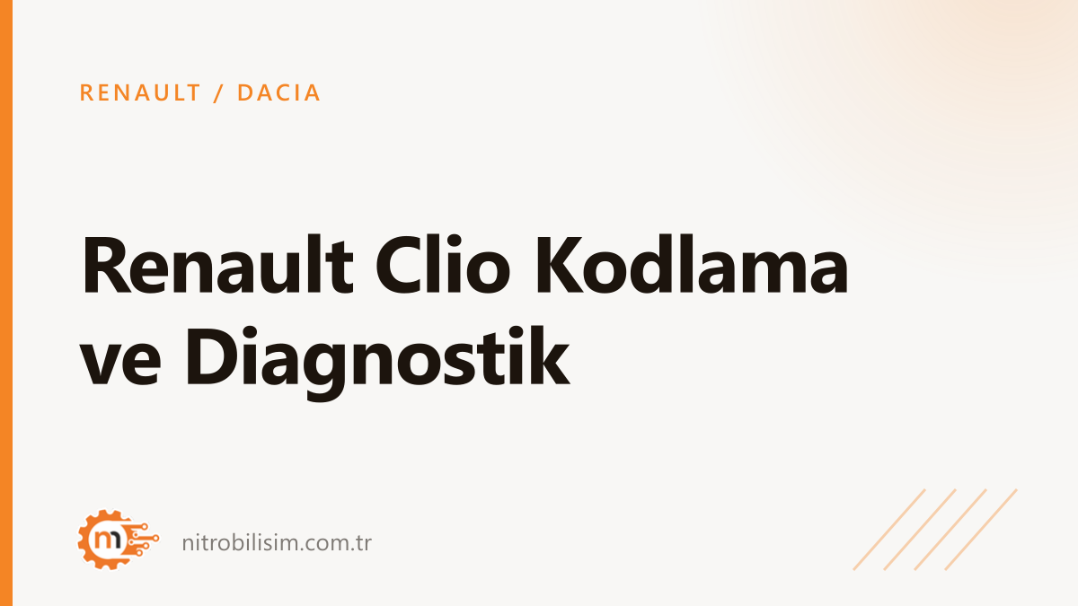 Renault Clio Coding and Diagnostics
