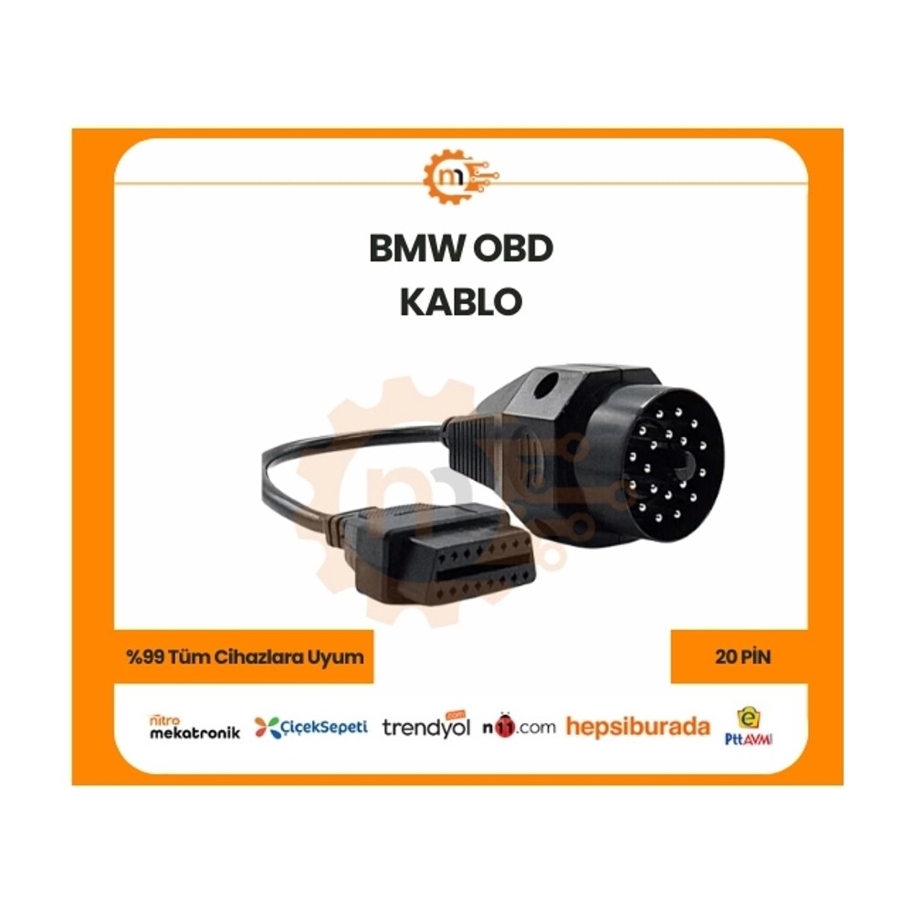 20 PİN BMW OBD Kablo Dönüştürücü