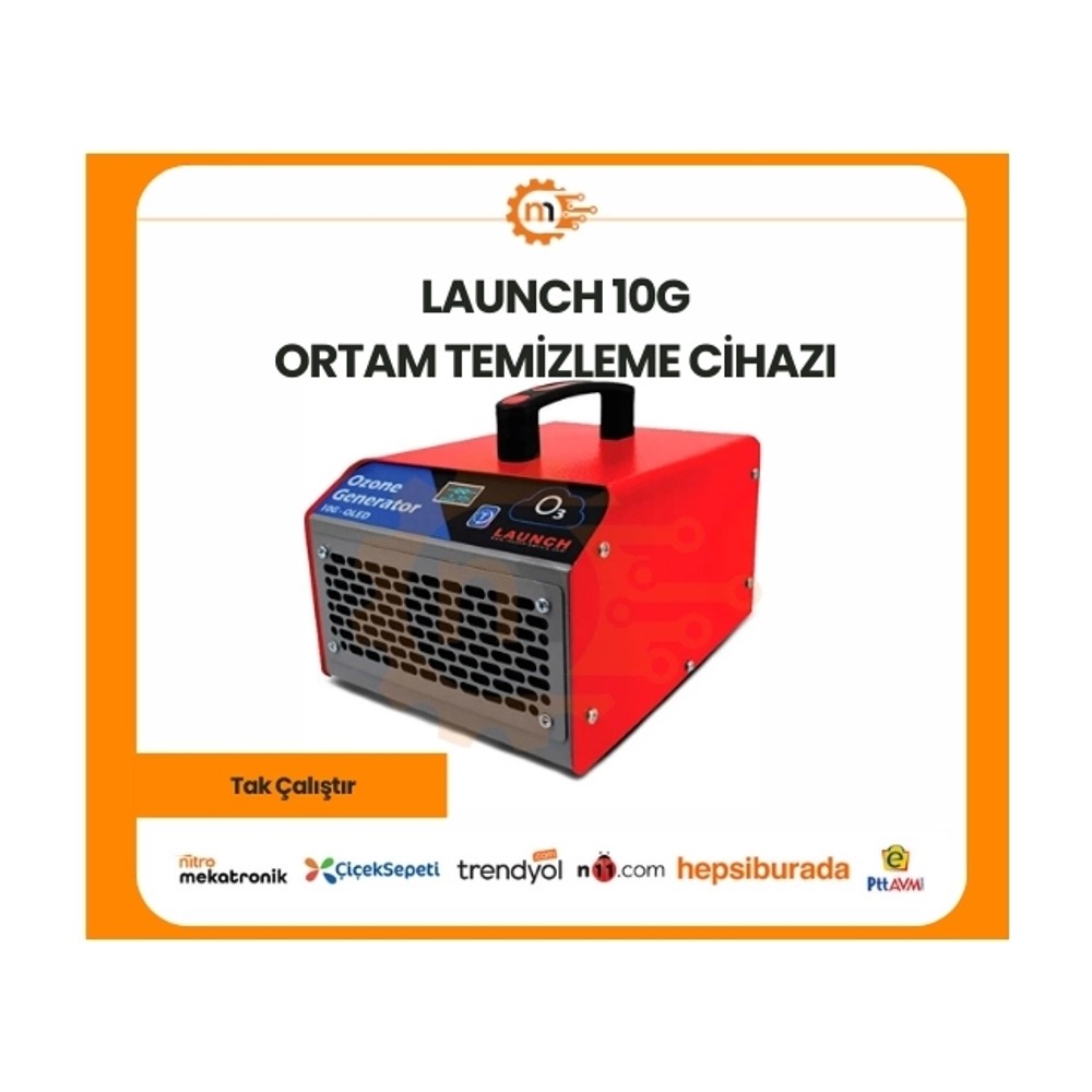 LAUNCH 10G Ortam Temizleme ve Ozon Jeneratörü