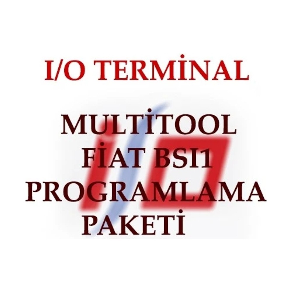 I/O TERMINAL FIAT BSI1 Programlama Paketi