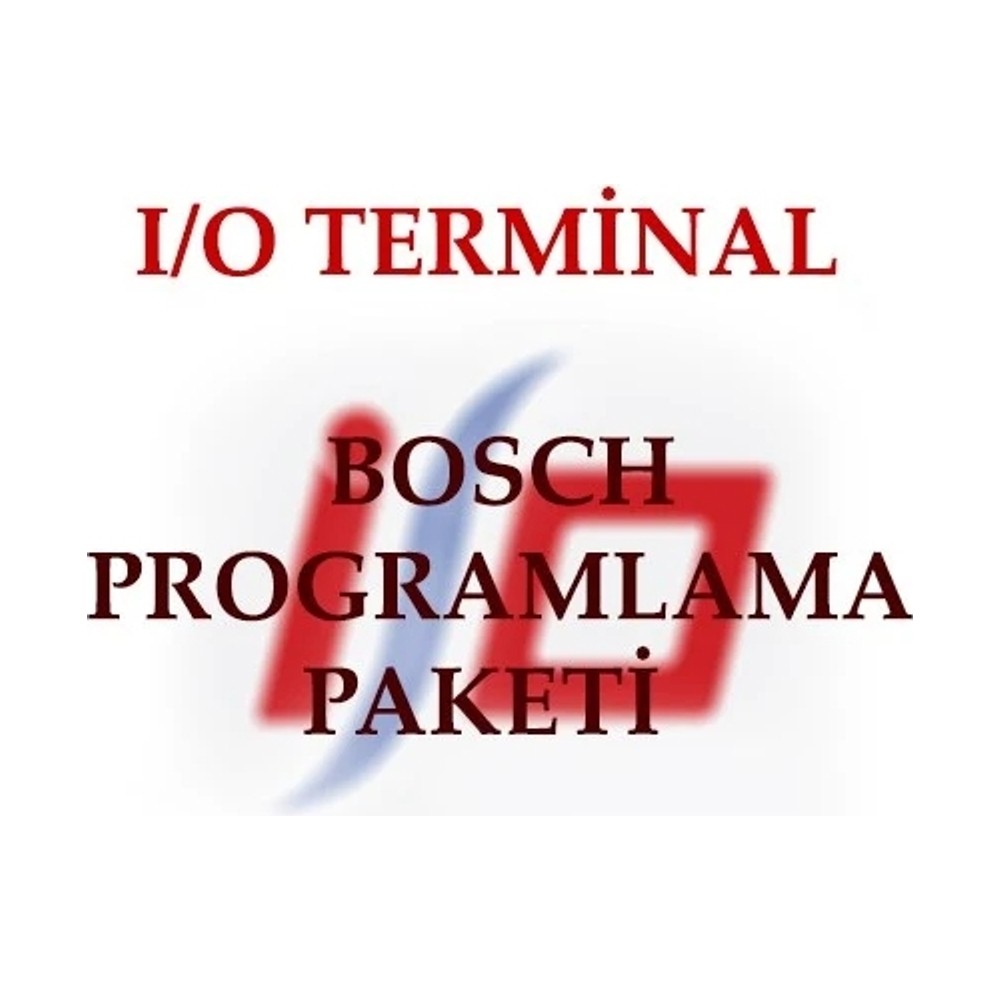 I/O TERMINAL Bosch Programlama Paketi 