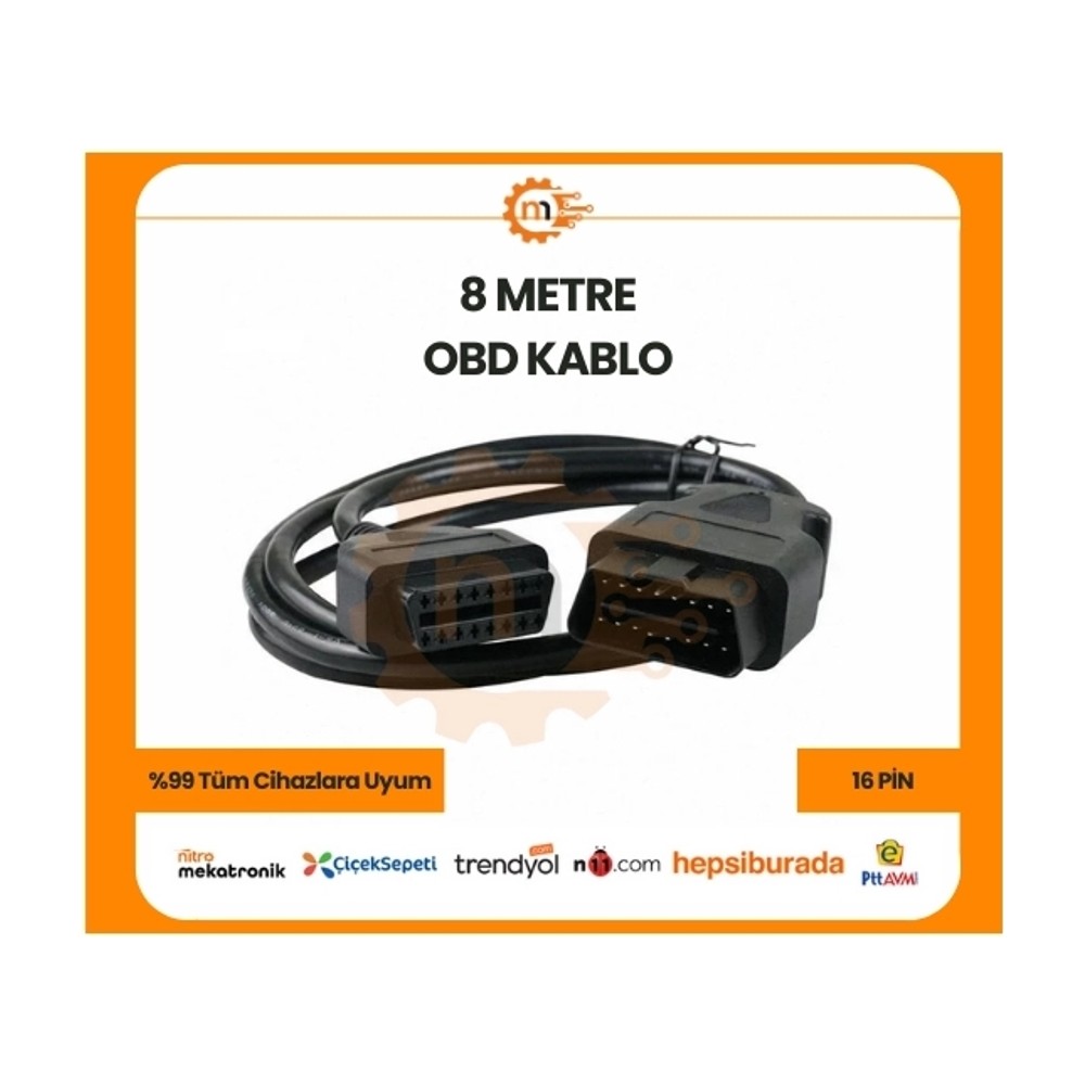 Obd Uzatma Kablo 8 Metre