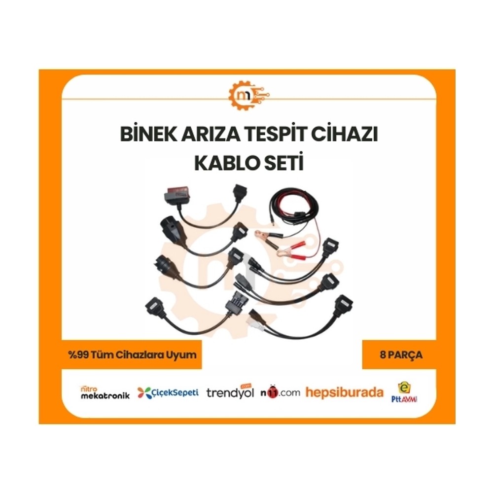 Binek Arıza Tespit Cihazı Kablo Seti