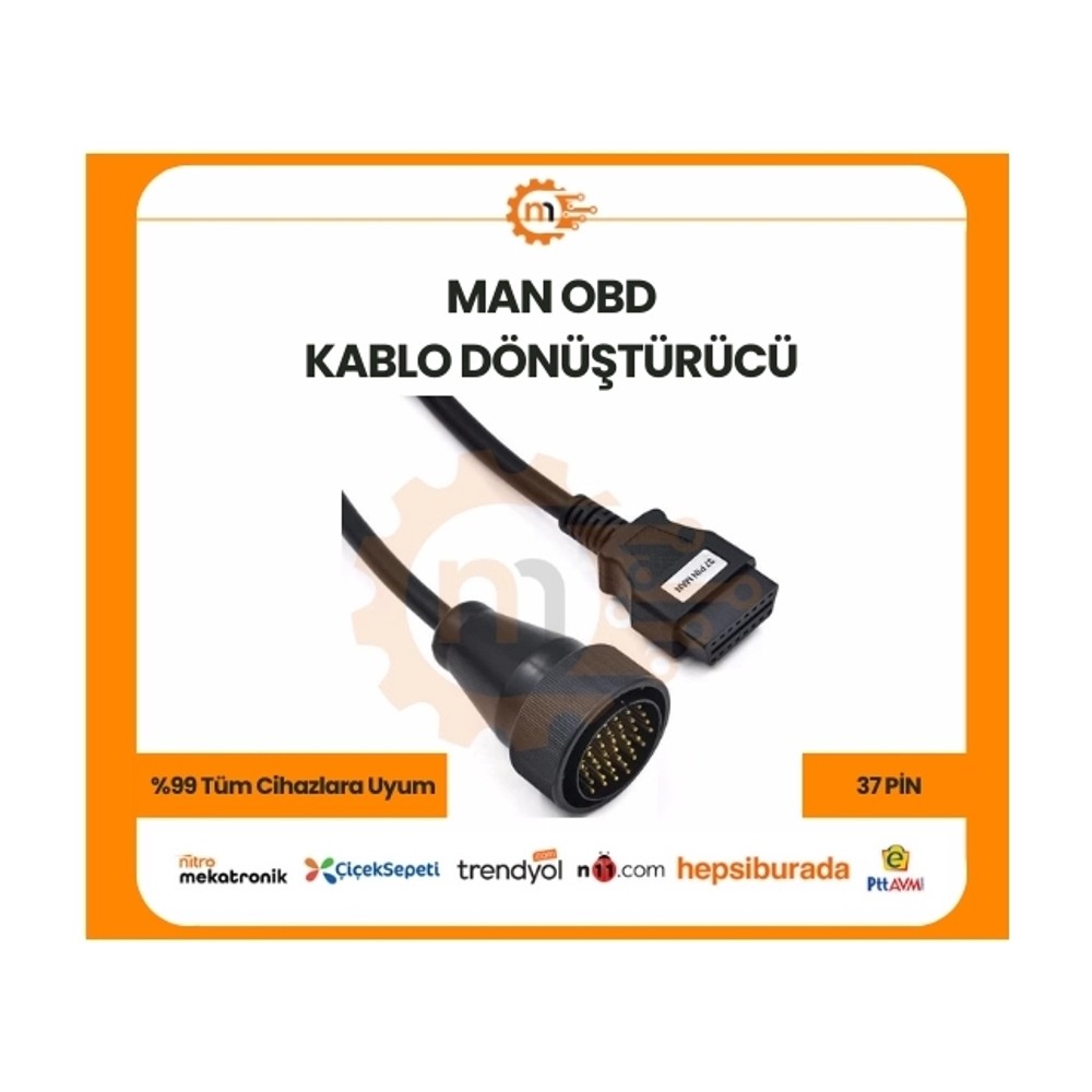37 PİN MAN OBD Kablo Dönüştürücü