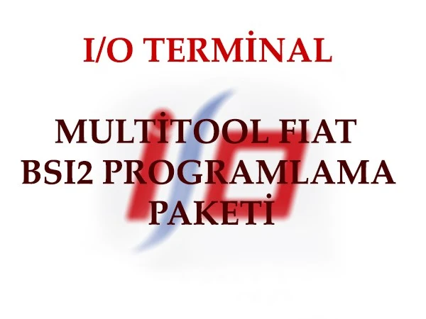 I/O TERMİNAL FIAT BSI2 Programlama Paketi resmi