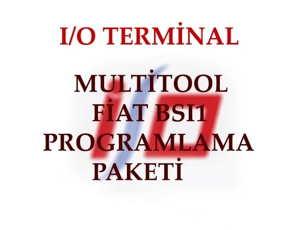 I/O TERMINAL FIAT BSI1 Programlama Paketi resmi