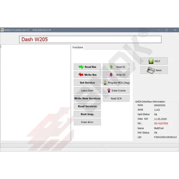 صورة حزمة ترخيص MS0009 Mercedes W205/W222/W447 Dashboard on 70F3525 Assist Manager
