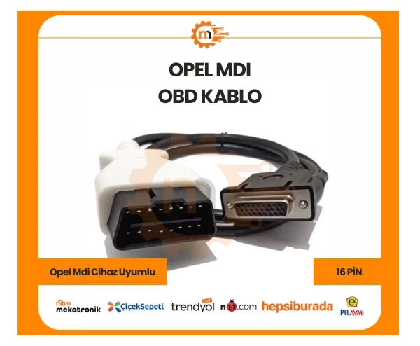 MDI OBD KABLO – MDI 16 Pin Kablo resmi