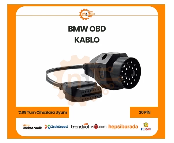 20 PİN BMW OBD Kablo Dönüştürücü resmi